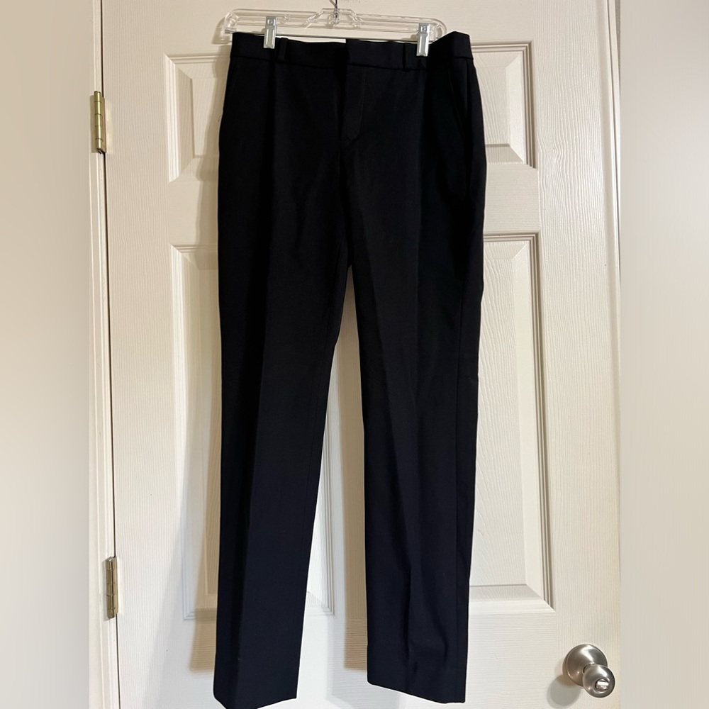 Banana Republic Women’s Black Ryan Slim Straight Mid Rise Pants-Size 4 Reg.-NWT